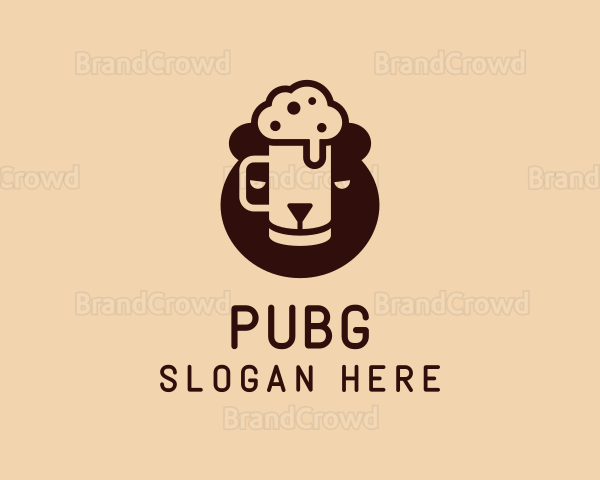 Beer Pub Bear Logo