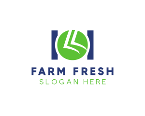 Organic Farming Natural Produce logo design