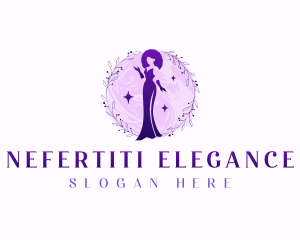 Elegant Floral Gown logo design