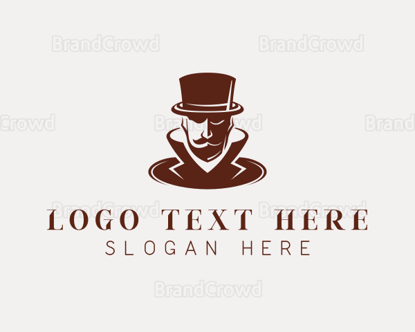 Gentleman Fashion Top Hat Logo