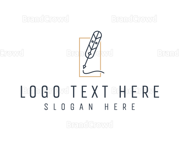 Publishing Quill Writing Logo