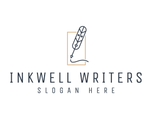 Writing - Publishing Quill Writing logo design