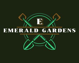 Gardening Shovel Landscape logo design