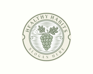 Grapes Farmers Market logo design