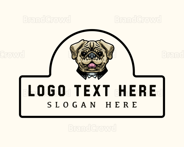 Puppy Dog Grooming Logo