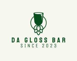 Glass Cup Beer Brewery  logo design