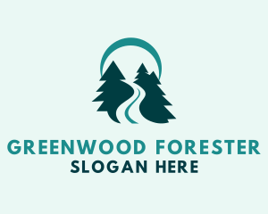 Forest Road Trip logo design