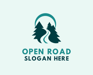 Forest Road Trip logo design