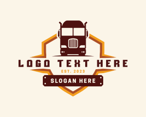 Truck - Dump Truck Logistics logo design