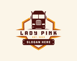 Forwarding - Dump Truck Logistics logo design