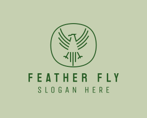 Flying Hawk Bird logo design