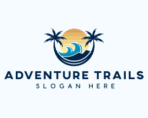 Beach Surfing Resort logo design