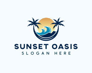 Beach Surfing Resort logo design