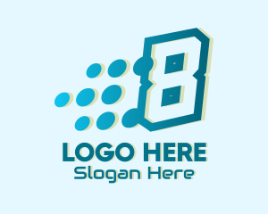 Download - Modern Tech Number 8 logo design