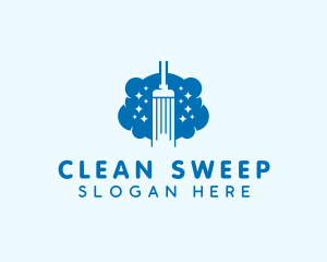 Mop - Mop Janitorial Cleaning logo design