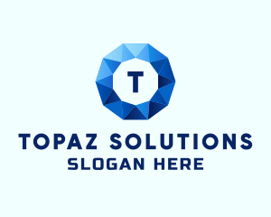 Topaz - Sapphire Gem Jewelry logo design