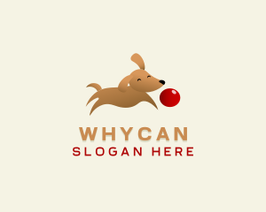 Pet Food - Cute Dog Ball logo design