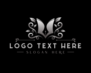 Literature - Calligraphy Pen Book logo design