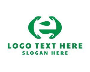 Leaf - Green Leaf E logo design
