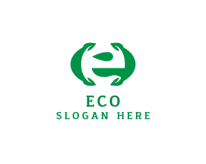 Eco Friendly Leaf Organic  logo design