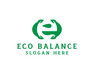 Eco Friendly Leaf Organic  logo design