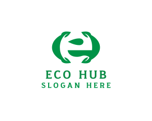 Eco Friendly Leaf Organic  logo design
