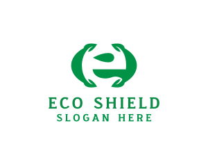 Eco Friendly Leaf Organic  logo design