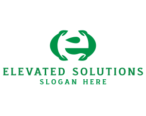 Eco Friendly Leaf Organic  logo design