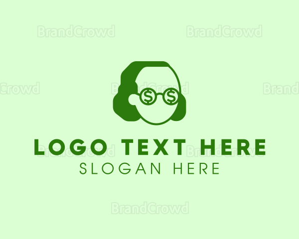 Franklin Dollar Sign Eyeglasses Logo