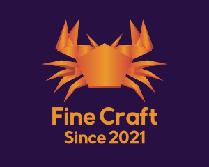 Orange Crab Origami logo design