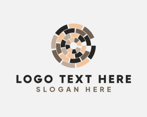 Carpentry - Pattern Flooring  Tile logo design