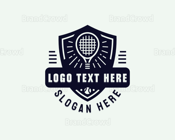 Tennis Racket Sport Logo