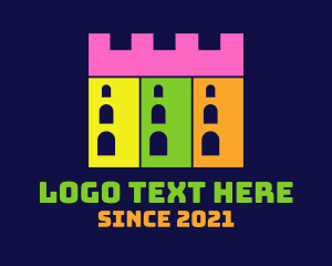 Toy Shop - Castle Building Fort logo design
