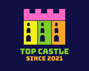 Castle Building Fort logo design