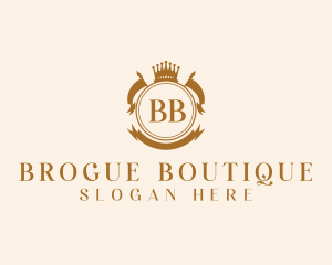 Crown Royalty Boutique logo design