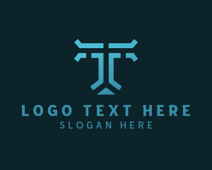 Pedestrian - Generic Business Letter T logo design