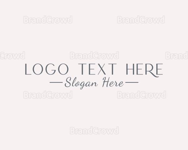 Minimalist Beauty Brand Logo