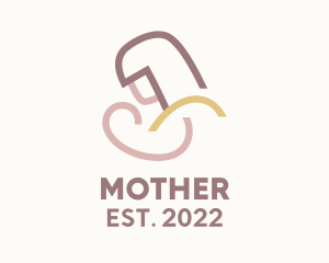 Infant Breastfeeding Mother  logo design