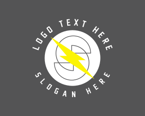 Developer - Minimalist Bolt Letter S logo design