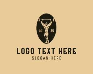 Lifting - Gym Barbell Fitness logo design