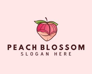 Peach - Seductive Peach Underwear logo design