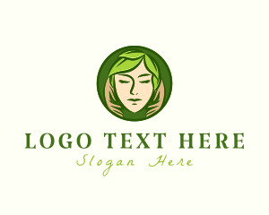 Woman - Organic Face Massage logo design