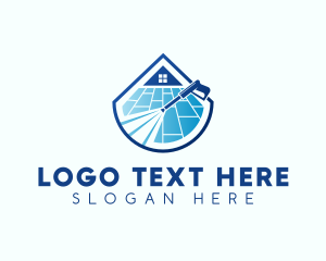 Clean - Pressure Wash Tile Floor logo design
