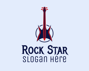 Guitar Rock Music logo design