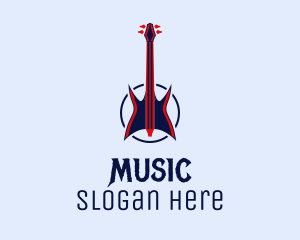 Guitar Rock Music logo design