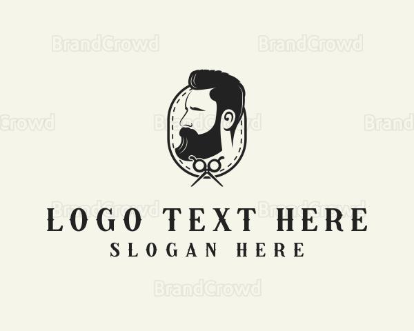 Beard Barber Man Logo
