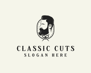 Barber Shop - Beard Barber Man logo design