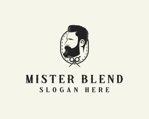 Mister - Beard Barber Man logo design