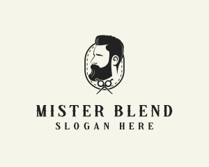 Beard Barber Man logo design