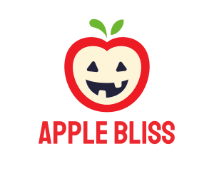 Halloween Fruit Apple logo design